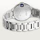 Cartier Ballon Bleu de Cartier, Stainless Steel and 50 Diamonds, 33mm, Ref# W4BB0023, Main view Back