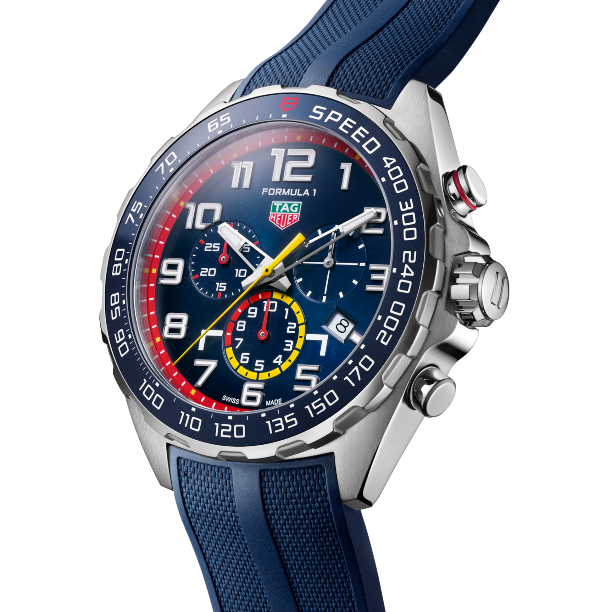 Unworn TAG Heuer Formula 1 Chronograph x Red Bull Racing Special Edition, Stainless Steel, 43mm, Ref# CAZ101AL.FT8052, Dial right