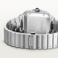 Unworn Cartier Santos de Cartier Dual Time, Stainless Steel, 40.2mm, Ref# WSSA0076, Back