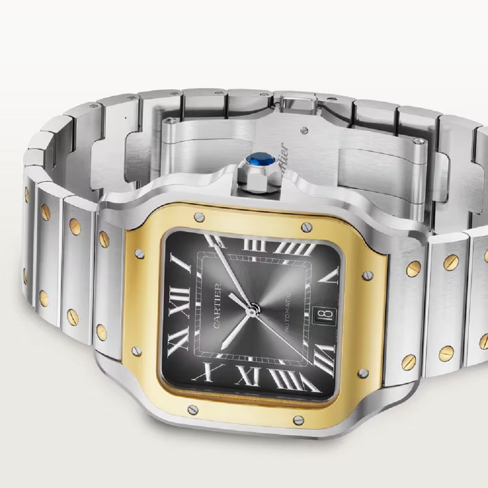 Cartier Santos de Cartier, Stainless Steel and 18k Yellow Gold, 39.8mm, Ref# W2SA0030, Main view