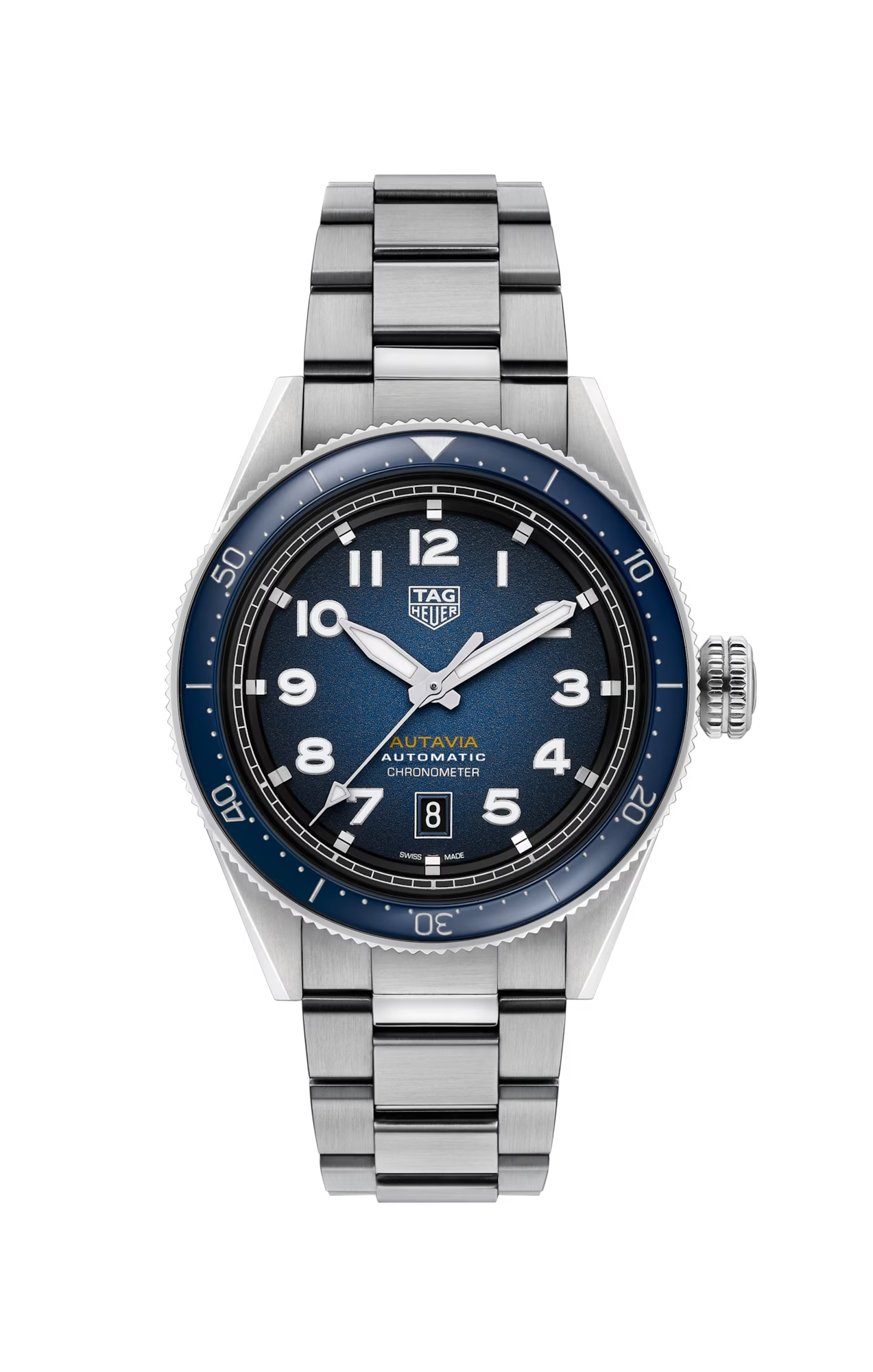 Unworn TAG Heuer Autavia Calibre 5 Chronometer, 42 mm, Stainless Steel, Ref# WBE5116.EB0173