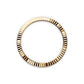 Rolex Datejust 41, Oystersteel and 18k Yellow Gold, Olive green sunray Roman dial, Fluted Oyster, Ref# 126333-0023, Bezel