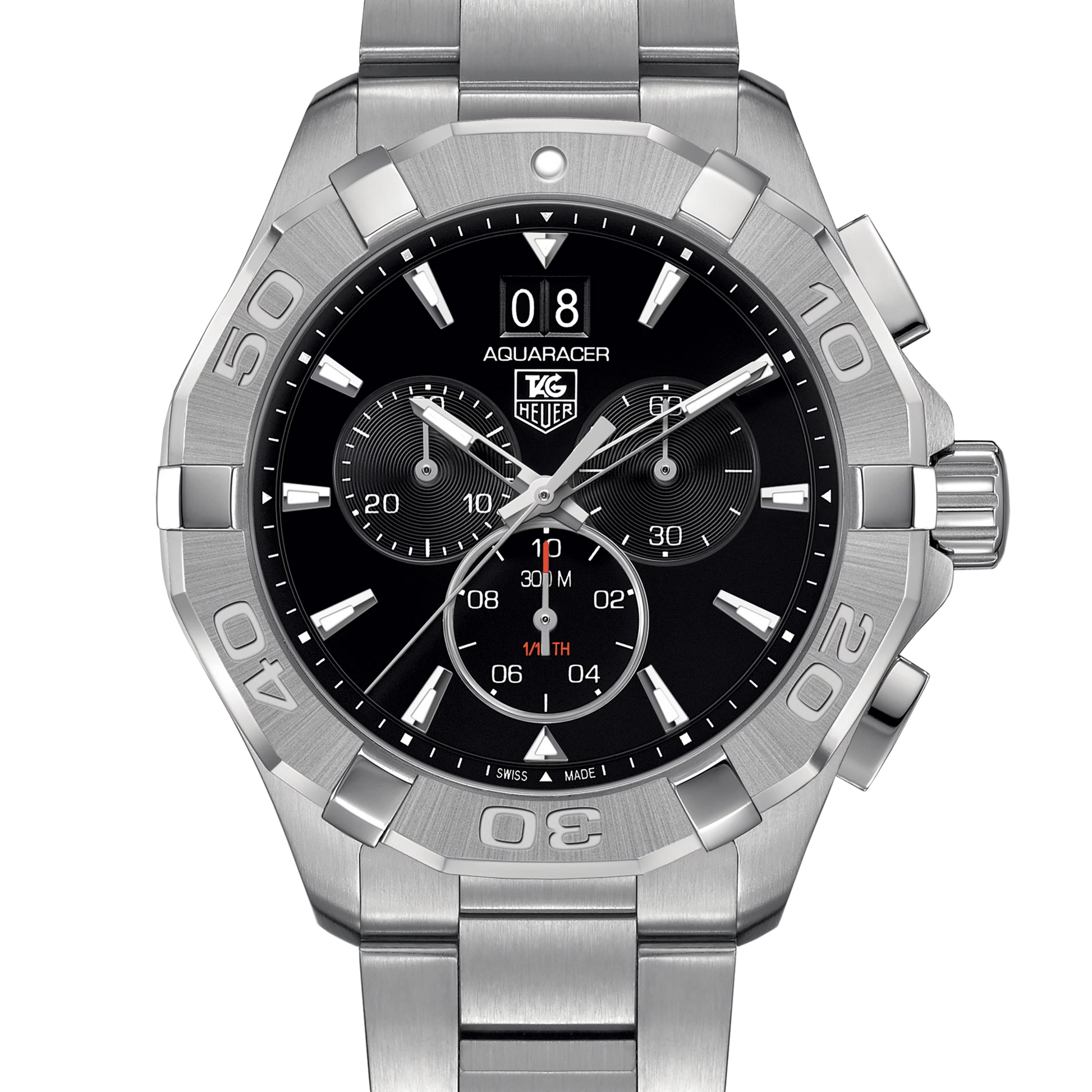 TAG Heuer Aquaracer Chronograph, 43mm, Stainless Steel, Ref# CAY1110.BA0927, Dial
