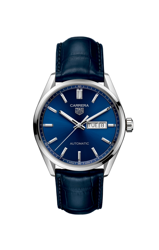 TAG Heuer Carrera Calibre 5 Day-Date, Stainless Steel, 41mm, Ref# WBN2012.FC6502