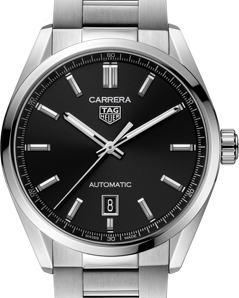 TAG Heuer Carrera Calibre 5 Date, Stainless Steel, 39mm, Ref# WBN2110.BA0639, Dial