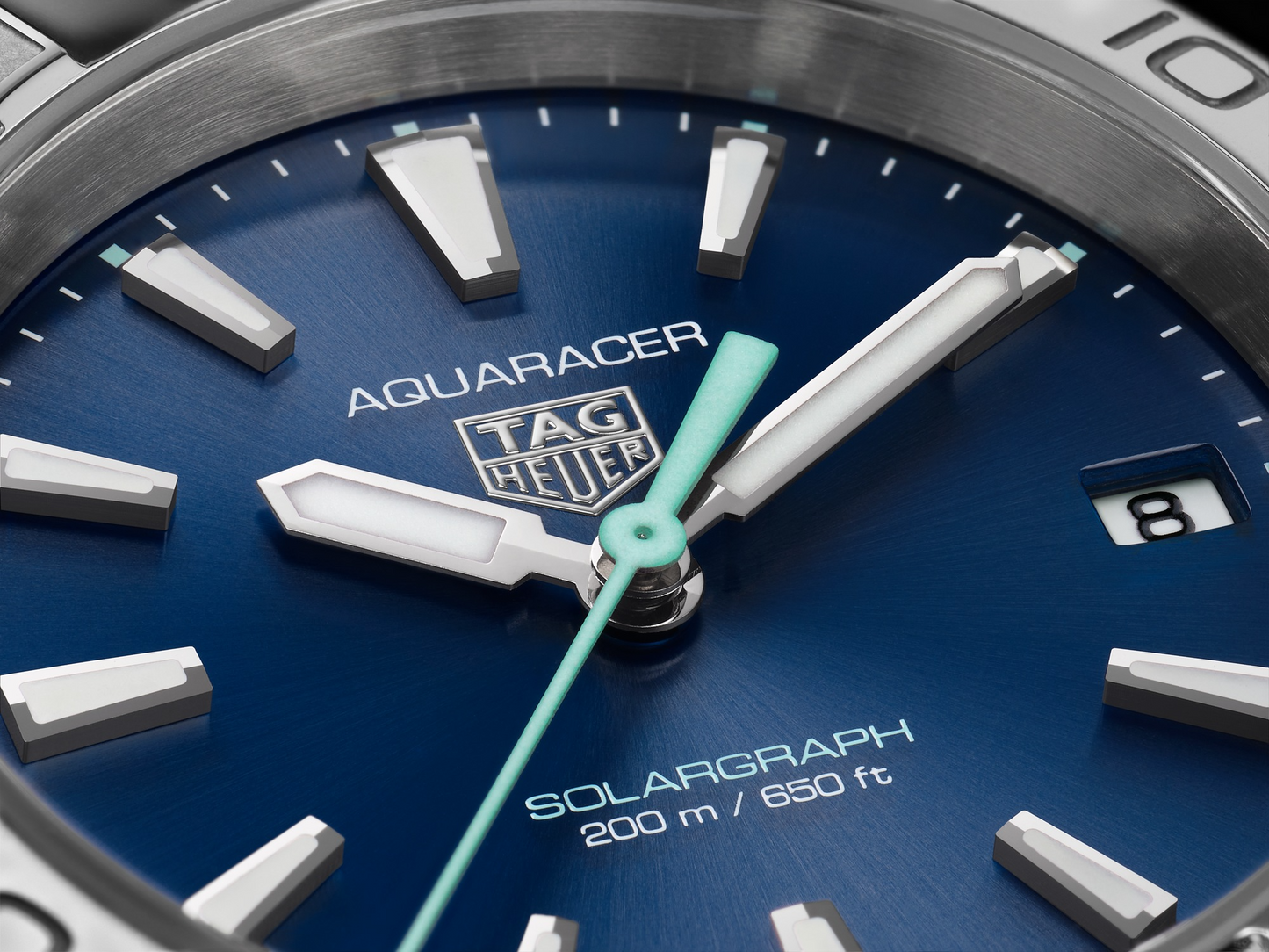 TAG Heuer Aquaracer Professional 200 Solargraph, Stainless Steel, 34mm, Ref# WBP1311.BA0005, Dial