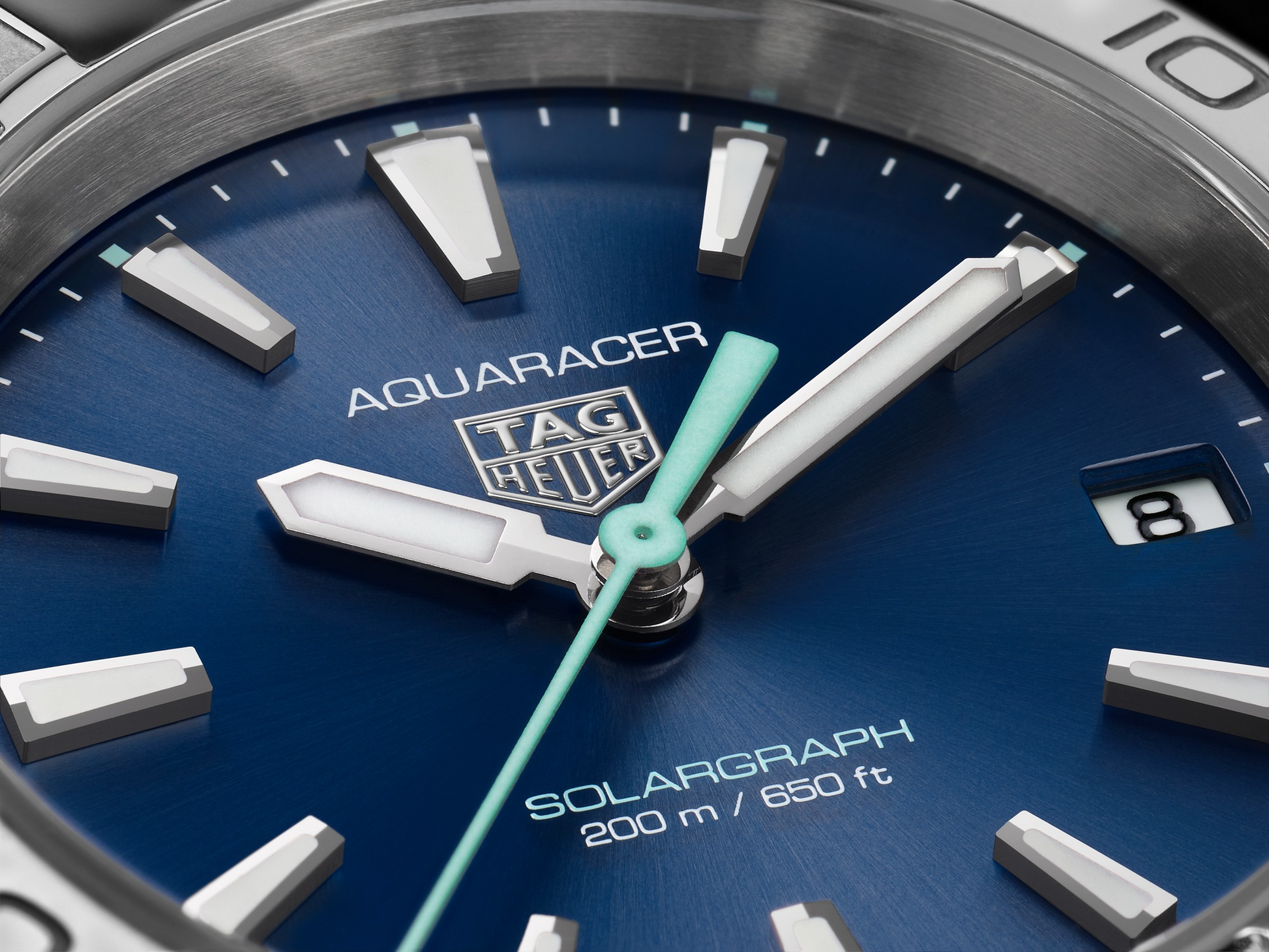 TAG Heuer Aquaracer Professional 200 Solargraph, Stainless Steel, 34mm, Ref# WBP1311.BA0005, Dial