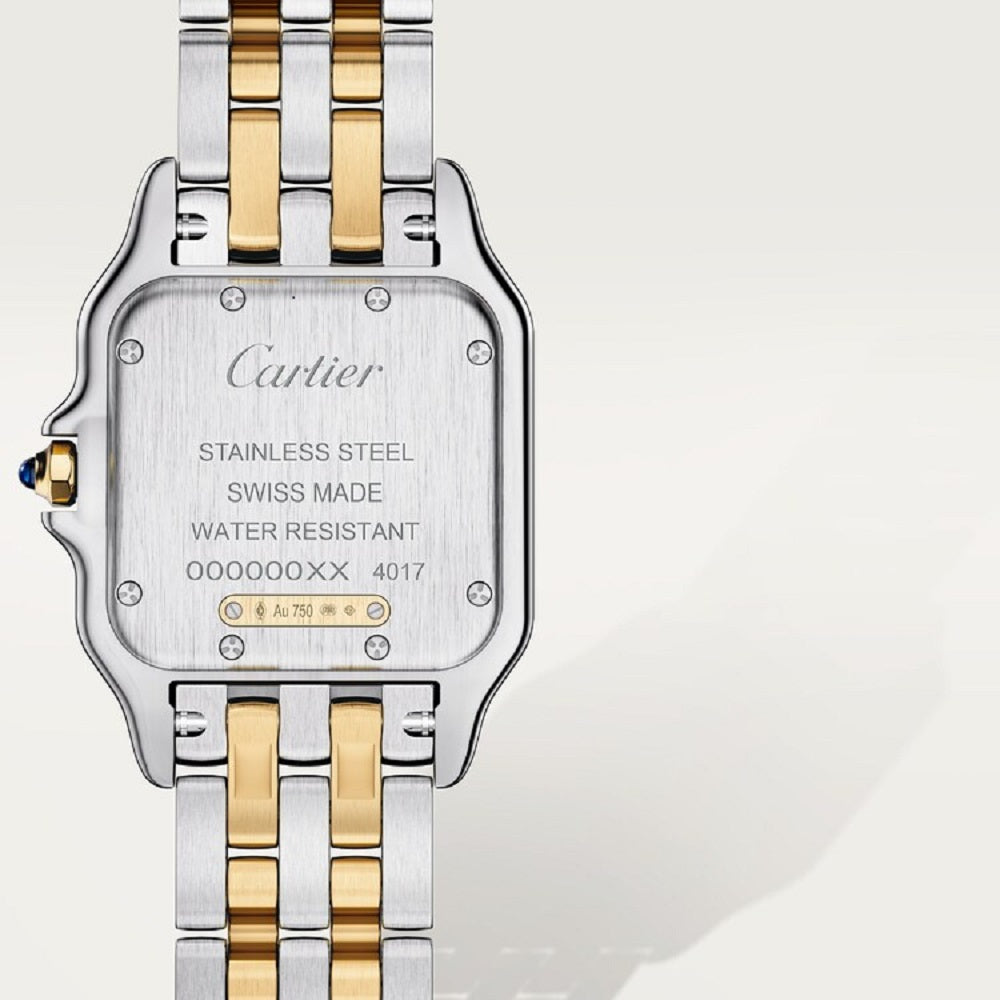 Cartier Panthère de Cartier Medium, Stainless Steel and 18k Yellow Gold, 29mm x 37mm, Ref# W2PN0019, Back