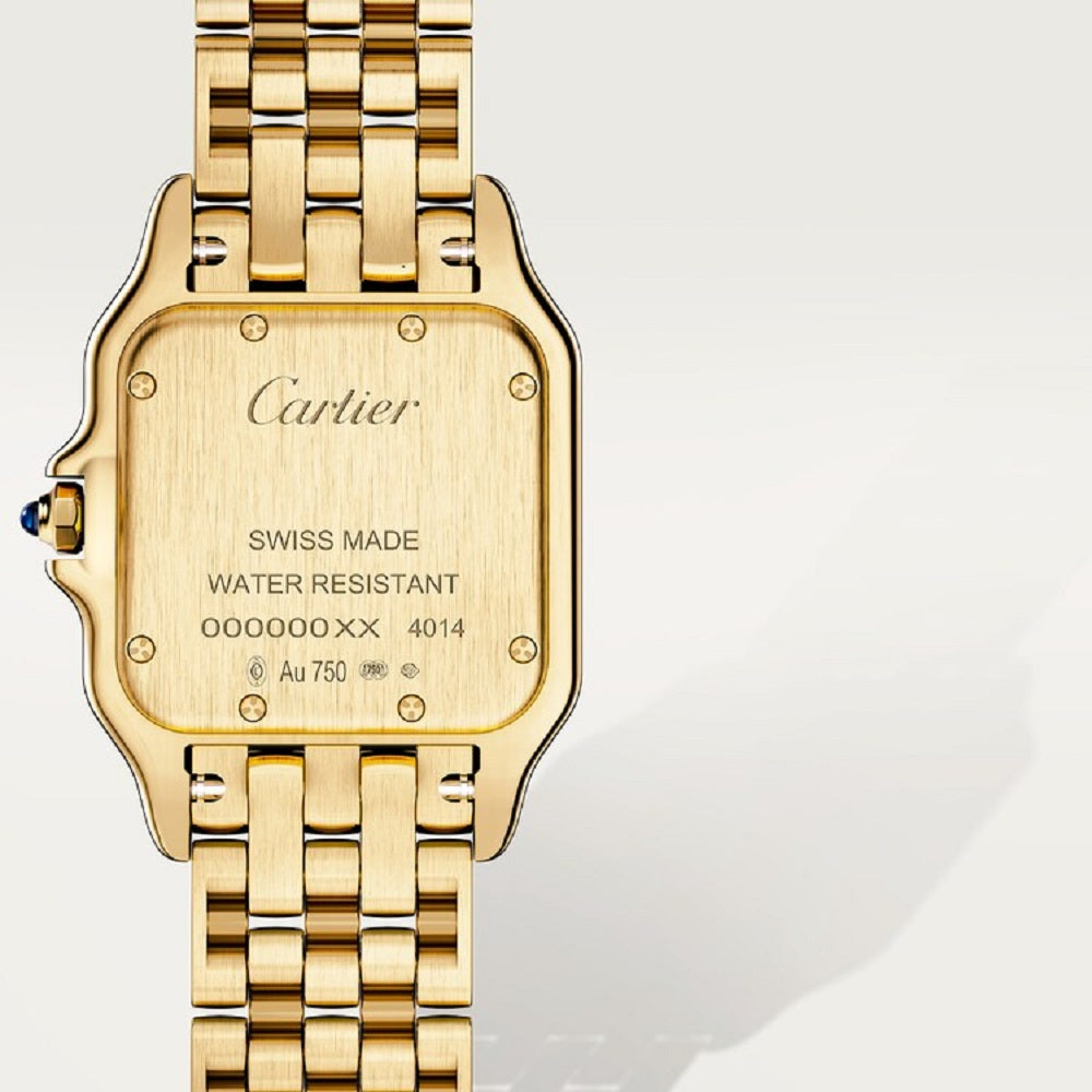 Cartier Panthère de Cartier Medium, 18k Yellow Gold, 29mm x 37mm, Ref# WGPN0058, Back