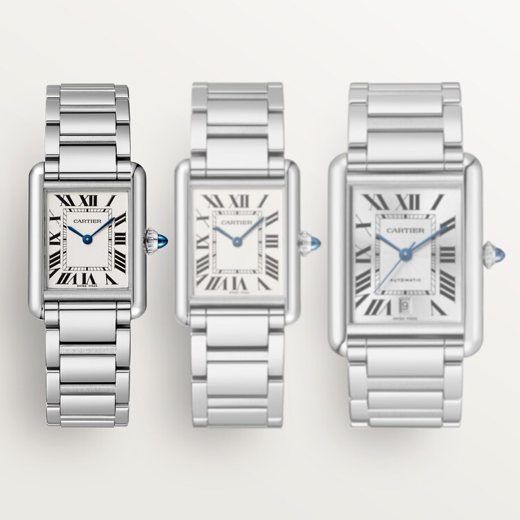 Unworn Cartier Tank Must de Cartier, Small Stainless Steel, 29.5mm x 22mm, Ref# WSTA0107, Watches