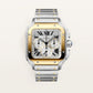 Cartier Santos de Cartier, Stainless Steel and 18k Yellow Gold, 47mm x 39.8mm, Ref# W2SA0035