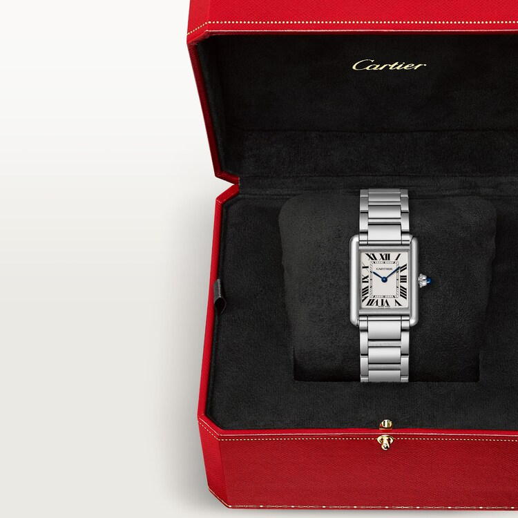 Unworn Cartier Tank Must de Cartier, Small Stainless Steel, 29.5mm x 22mm, Ref# WSTA0107, Watch in box