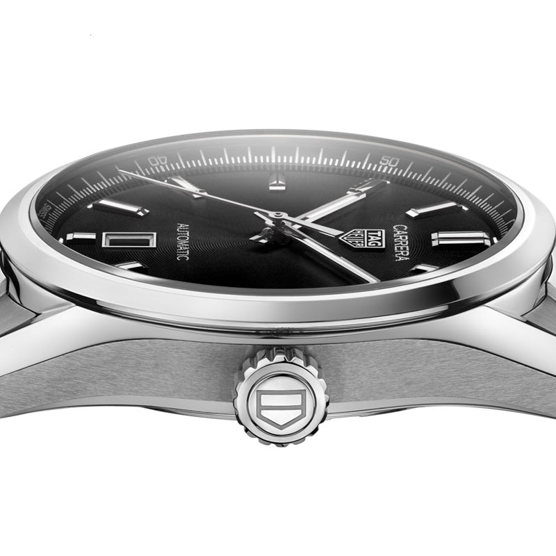 TAG Heuer Carrera Calibre 5 Date, Stainless Steel, 39mm, Ref# WBN2110.BA0639, Crown