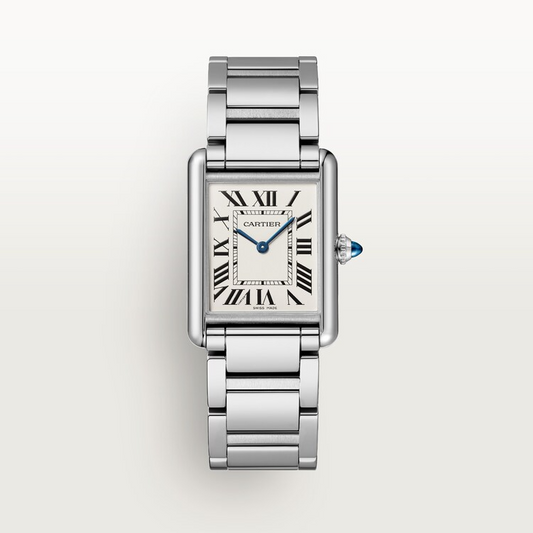 Unworn Cartier Tank Must de Cartier, Large Stainless Steel, 33.7mm x 25.5mm, Ref# WSTA0106
