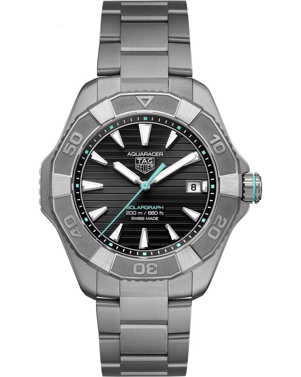 TAG Heuer Aquaracer Professional 200 Solargraph, Solar Quartz, Titanium, 40mm, Ref# WBP1184.BF0008, 1
