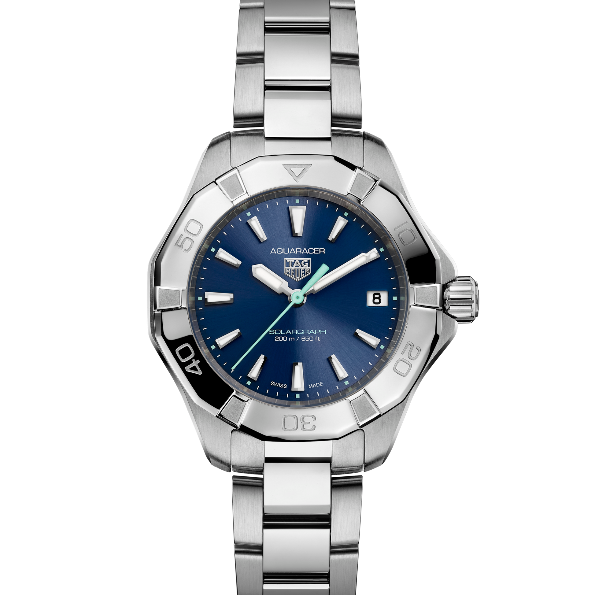 TAG Heuer Aquaracer Professional 200 Solargraph, Stainless Steel, 34mm, Ref# WBP1311.BA0005