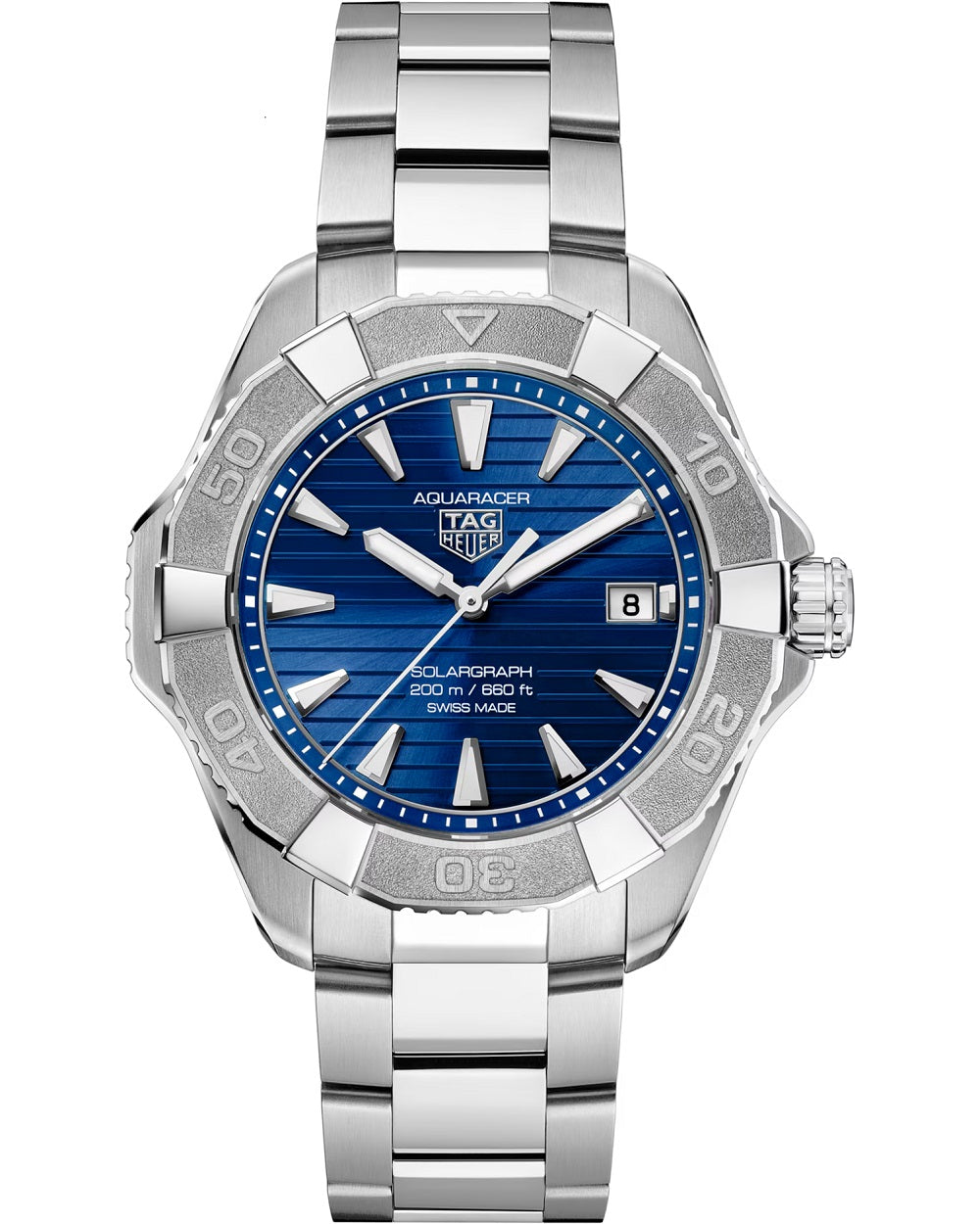 TAG Heuer Aquaracer Professional 200 Solargraph, Solar Quartz, Stainless Steel, 40mm, Ref# WBP1117.BA0047, 1