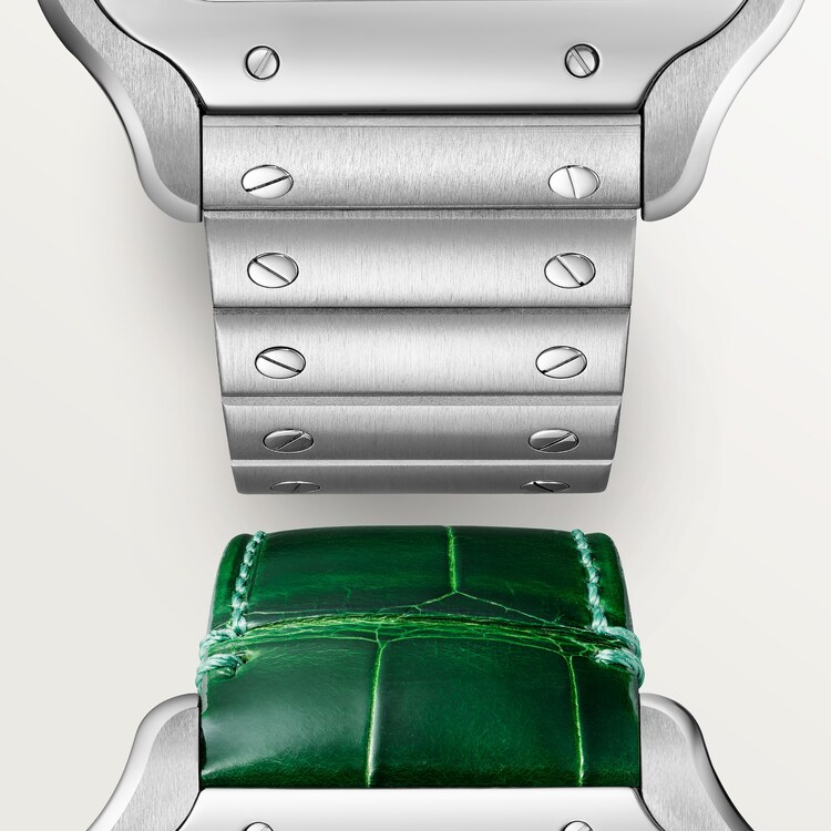 Unworn Cartier Santos de Cartier, Stainless Steel, 39.8mm, Ref# WSSA0062, Strap and Bracelet