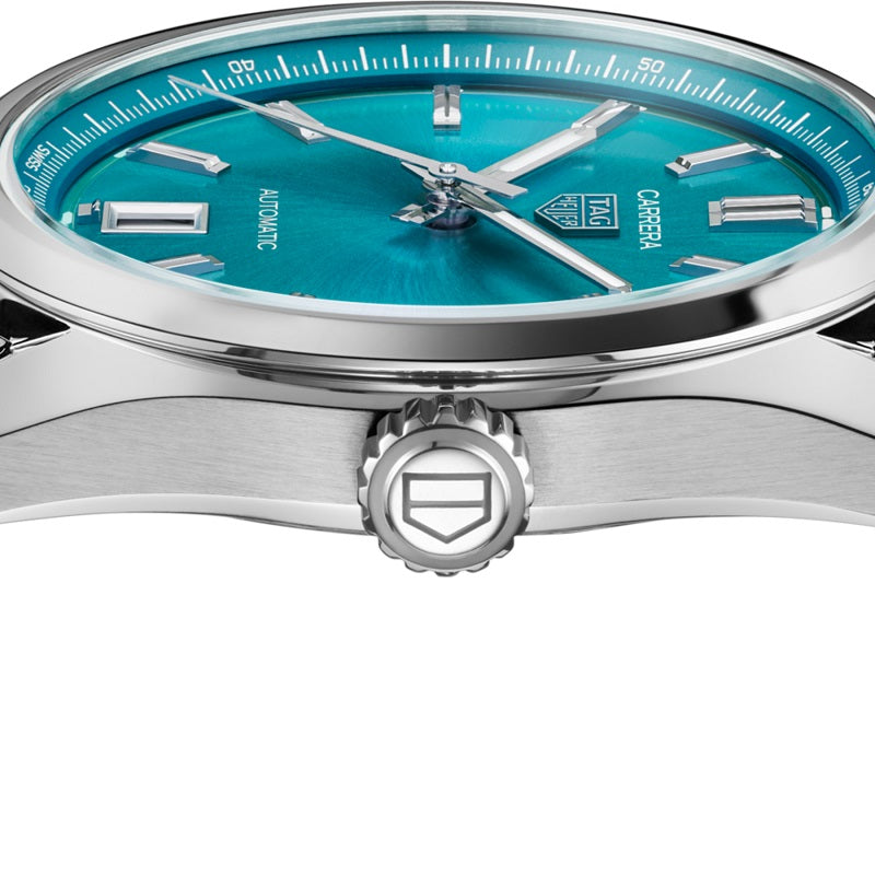 TAG Heuer Carrera Calibre 7 Date Automatic, Stainless Steel, 36mm, Ref# WBN2316.BA0001, Crown