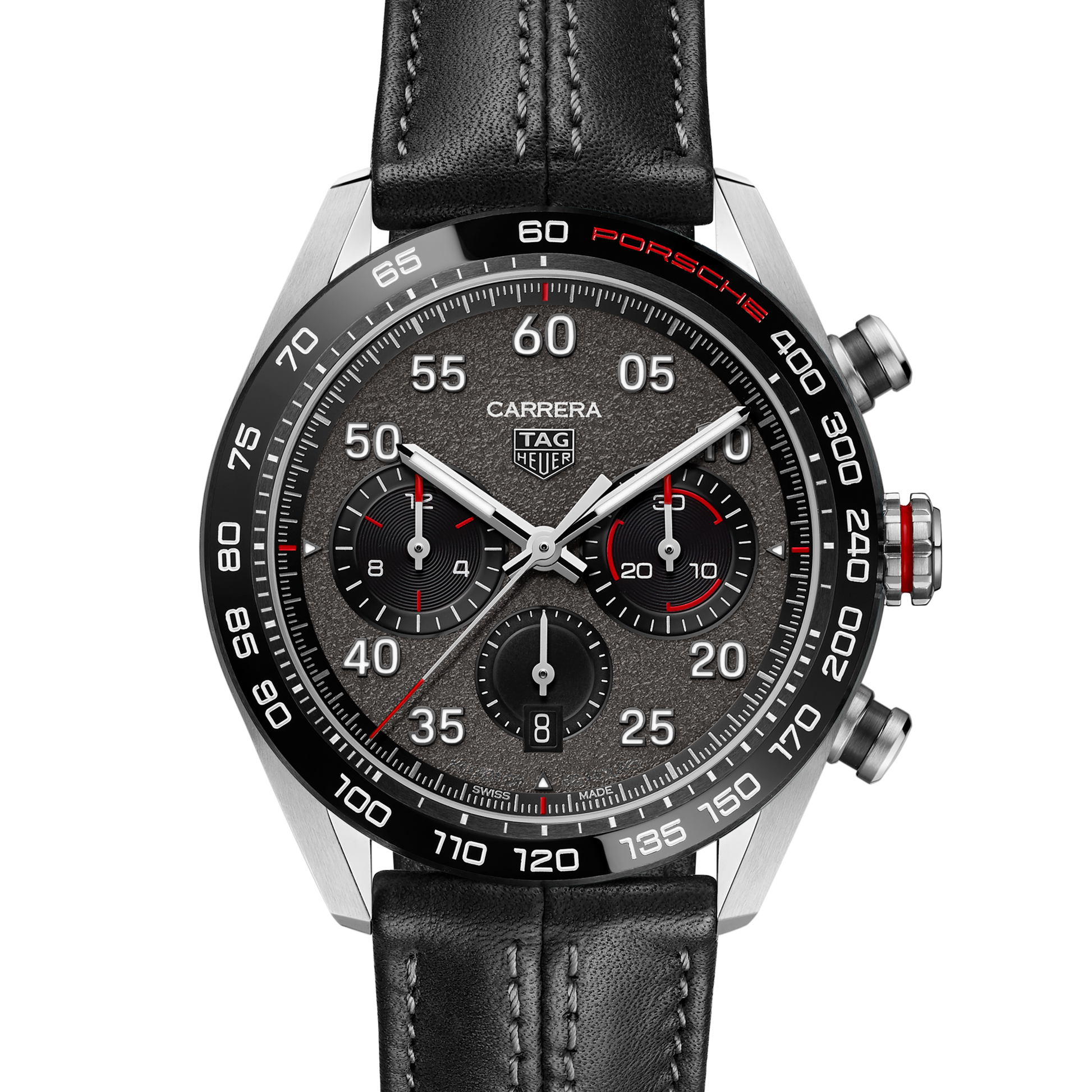 TAG Heuer Carrera Chronograph x Porsche, Stainless Steel, 44mm, Ref# CBN2A1F.FC6492, Dial