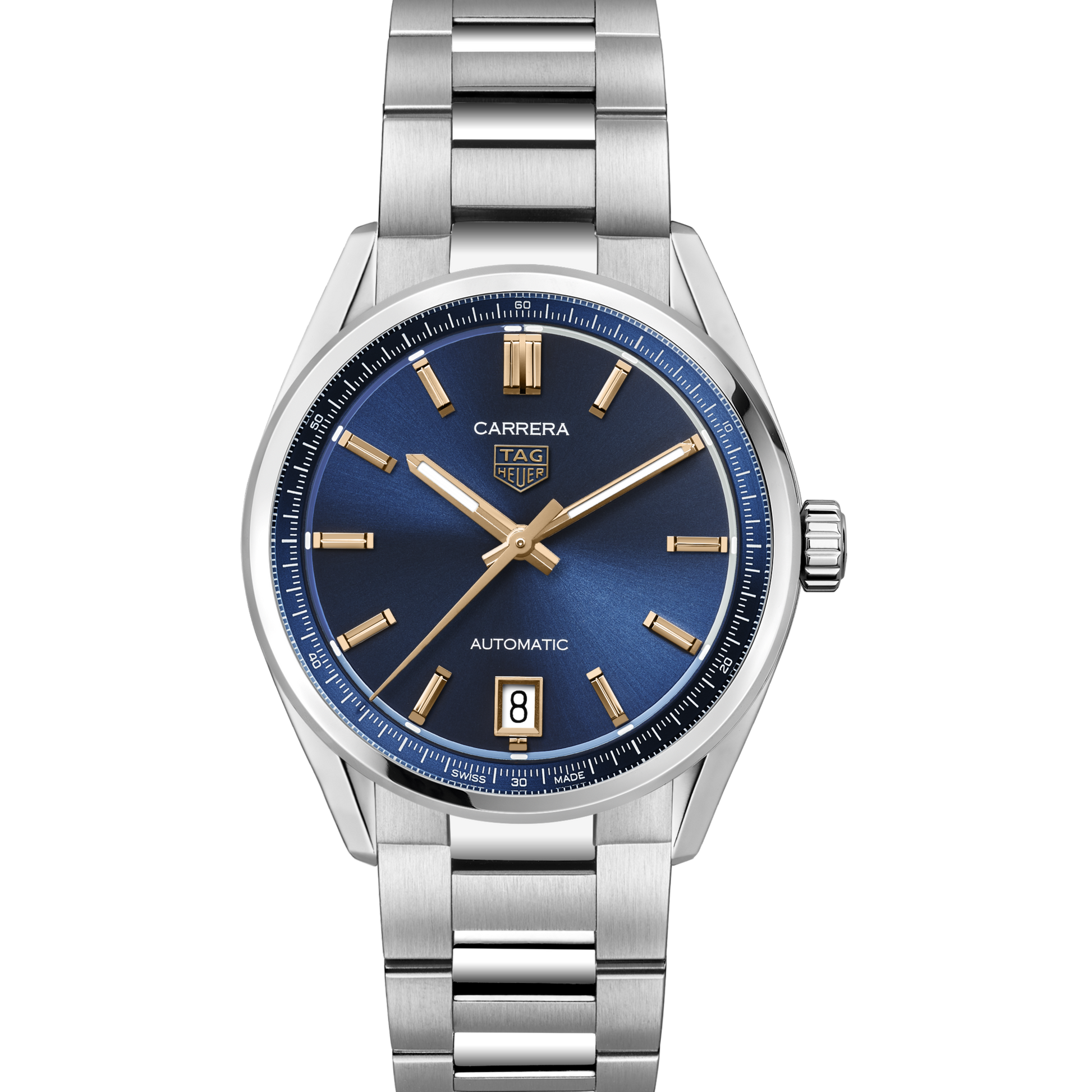 TAG Heuer Carrera Calibre 7 Date, Stainless Steel, 36mm, Ref# WBN2311.BA0001, Dial
