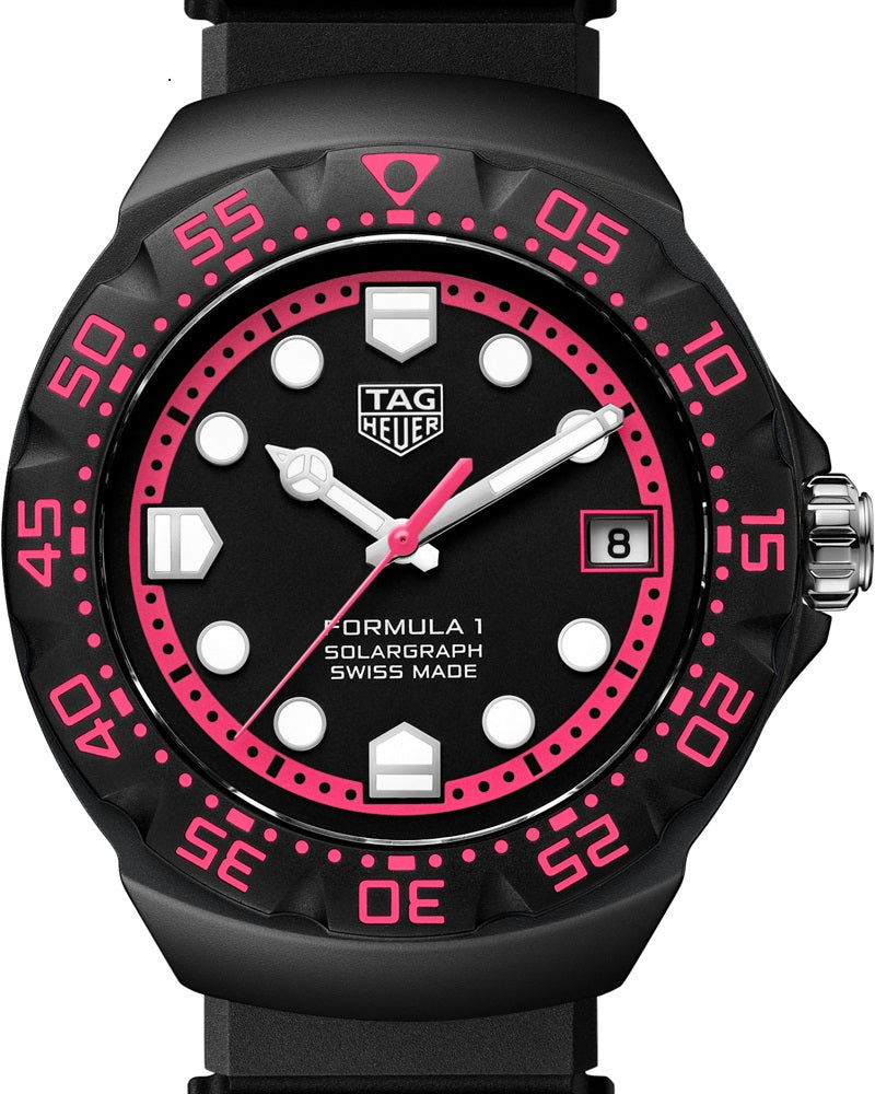TAG Heuer Formula 1 Solargraph Limited Edition, Stainless Steel, TH-Polylight, 38mm, Ref# WBY111D.FT8084, Dial