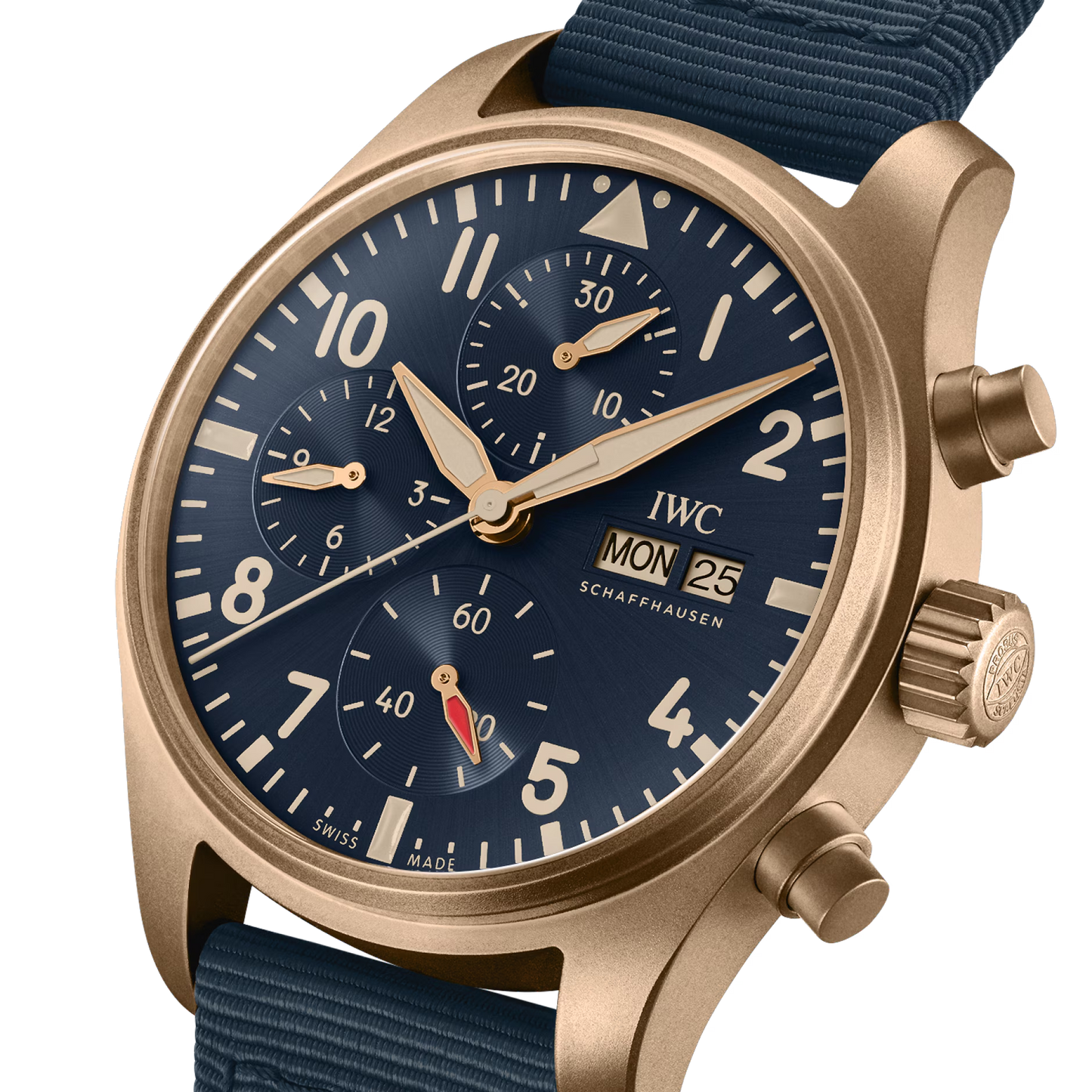 Unworn IWC Pilot's Watch Chronograph 41, Bronze, 41mm, Ref# IW388109, Dial