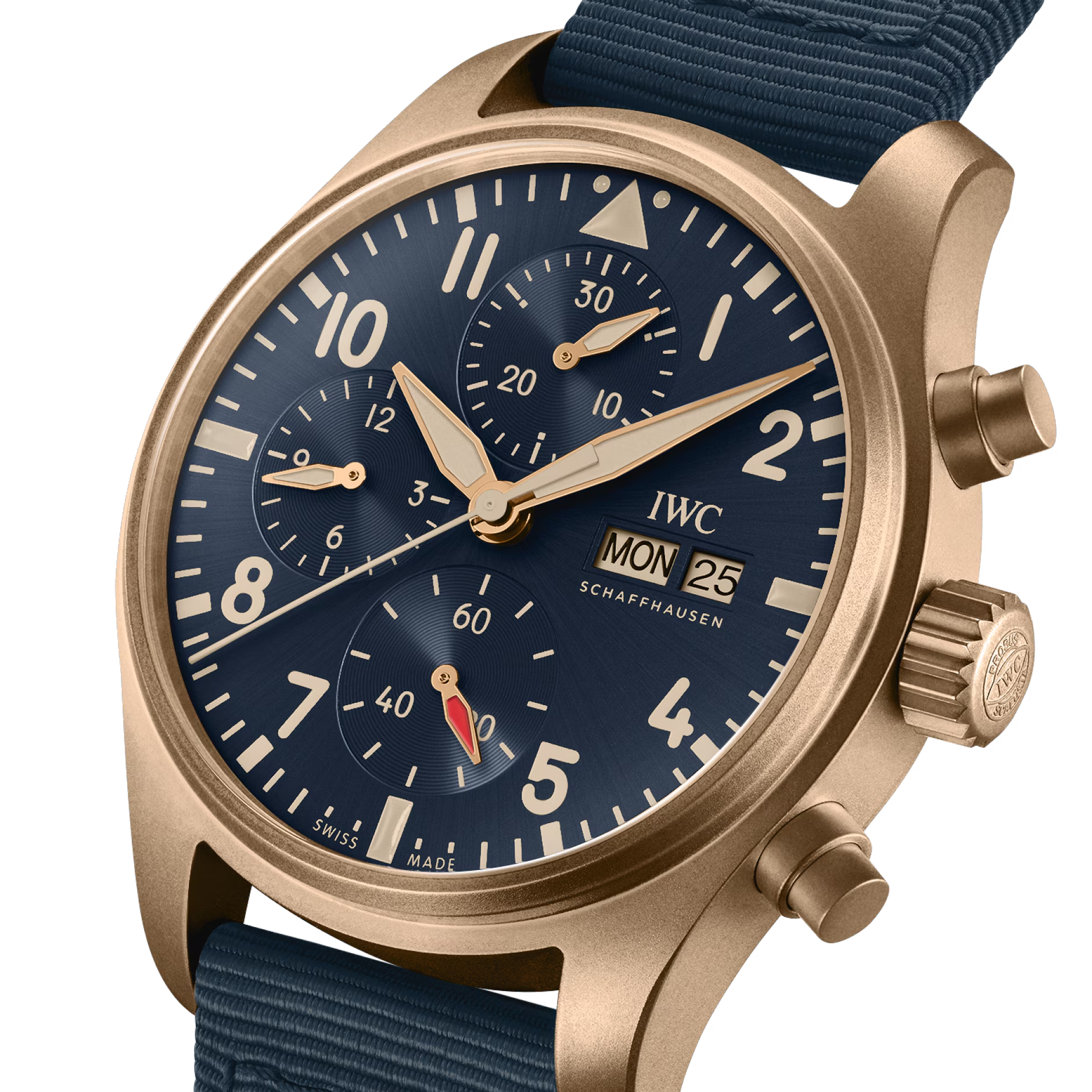 Unworn IWC Pilot's Watch Chronograph 41, Bronze, 41mm, Ref# IW388109, Dial