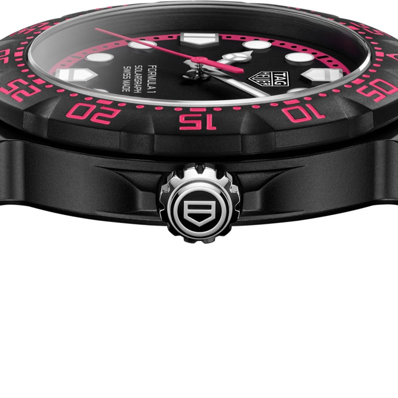 TAG Heuer Formula 1 Solargraph Limited Edition, Stainless Steel, TH-Polylight, 38mm, Ref# WBY111D.FT8084, Crown
