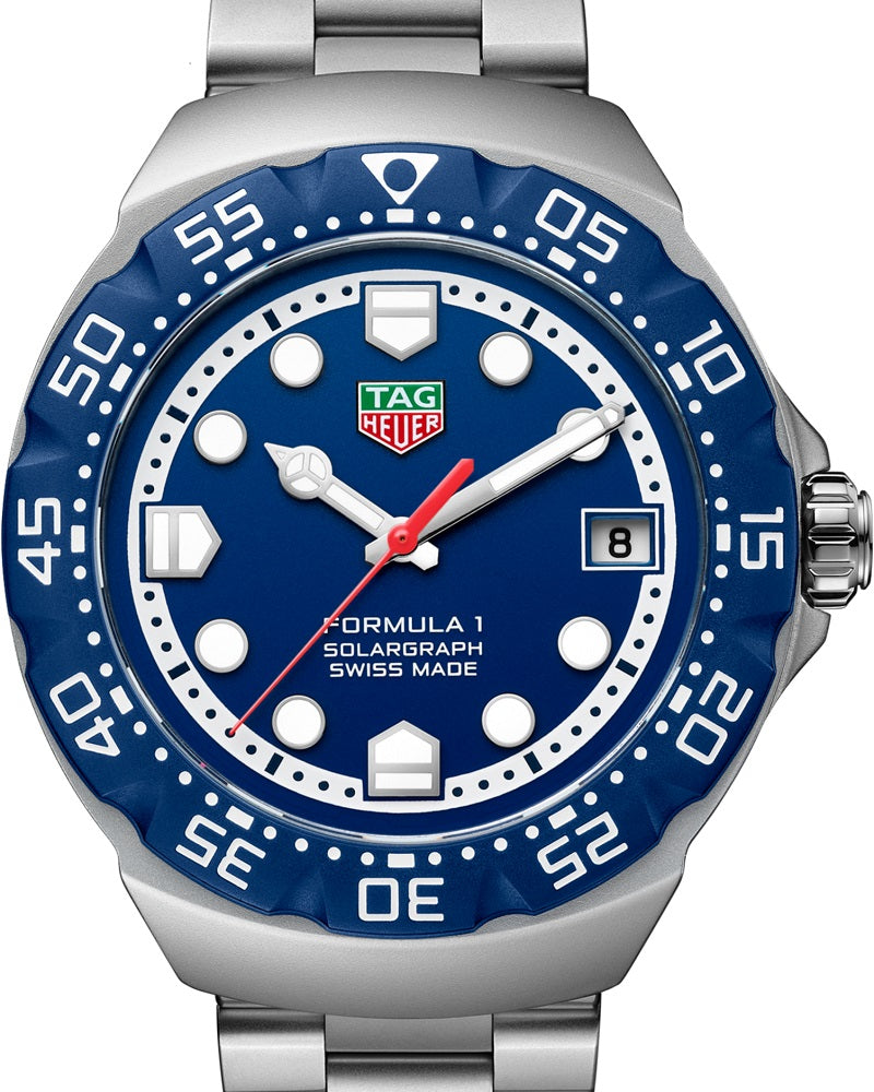 TAG Heuer Formula 1 Solargraph, Stainless Steel, 38mm, Ref# WBY1112.BA0042, Dial