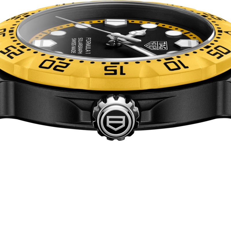 TAG Heuer Formula 1 Solargraph Limited Edition, Stainless Steel, TH-Polylight, 38mm, Ref# WBY1117.FT8087, Crown