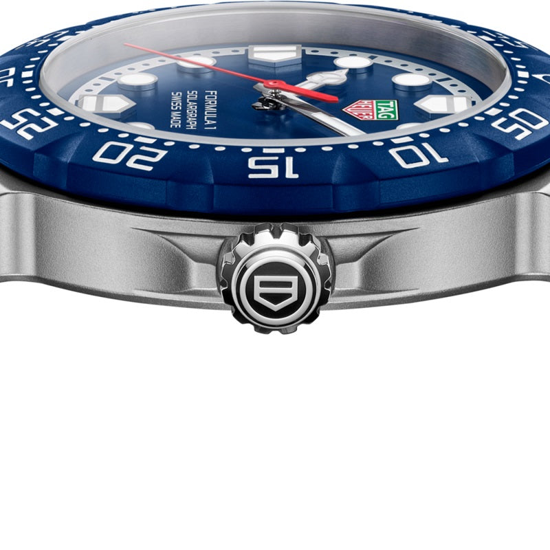 TAG Heuer Formula 1 Solargraph, Stainless Steel, 38mm, Ref# WBY1112.BA0042, Crown
