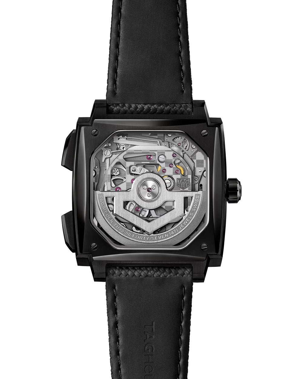 TAG Heuer Monaco Evergraph Automatic 40mm Titanium coated with black DLC, Ref# CEW5180.FT8122, Back Main view