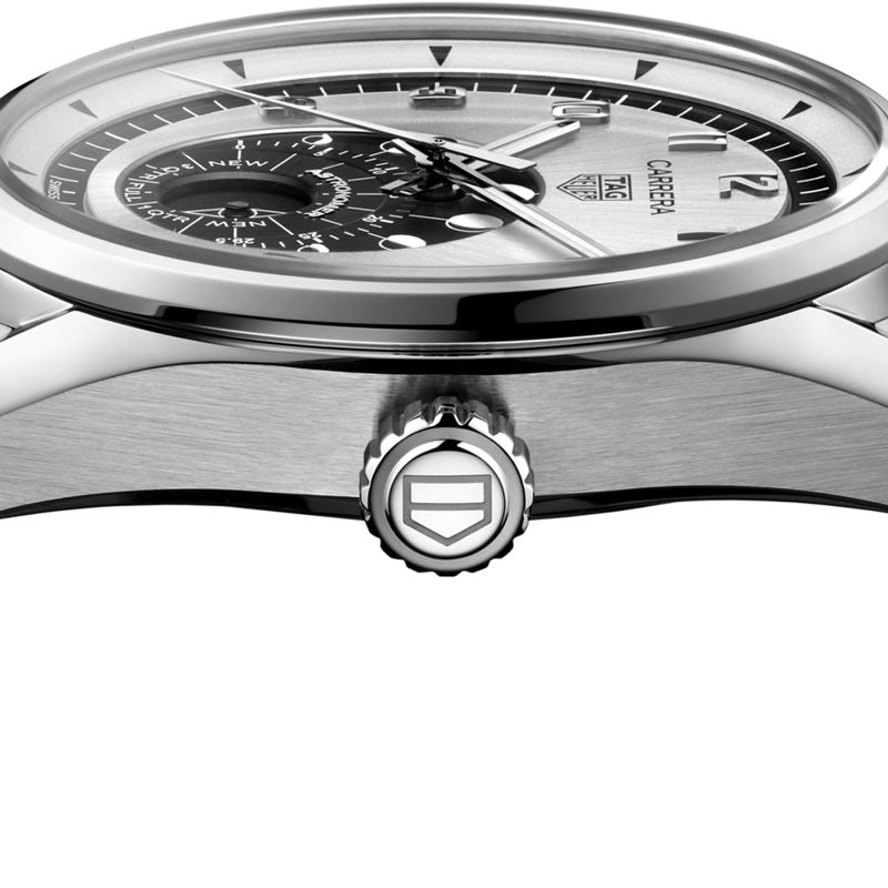 TAG Heuer Carrera Astronomer, Stainless Steel, 39mm, Ref# WBX2110.BA0044, Crown