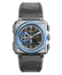 Bell & Ross BR-X1 Hyperstellar, Brushed Titanium with Anodised Blue Aluminum, 45mm, Ref# BRX1-AL-TI-BLU