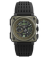 Bell & Ross BR-X1 Military Chronograph, High Resistant Titanium, 45mm, Ref# BRX1-CE-TI-MIL