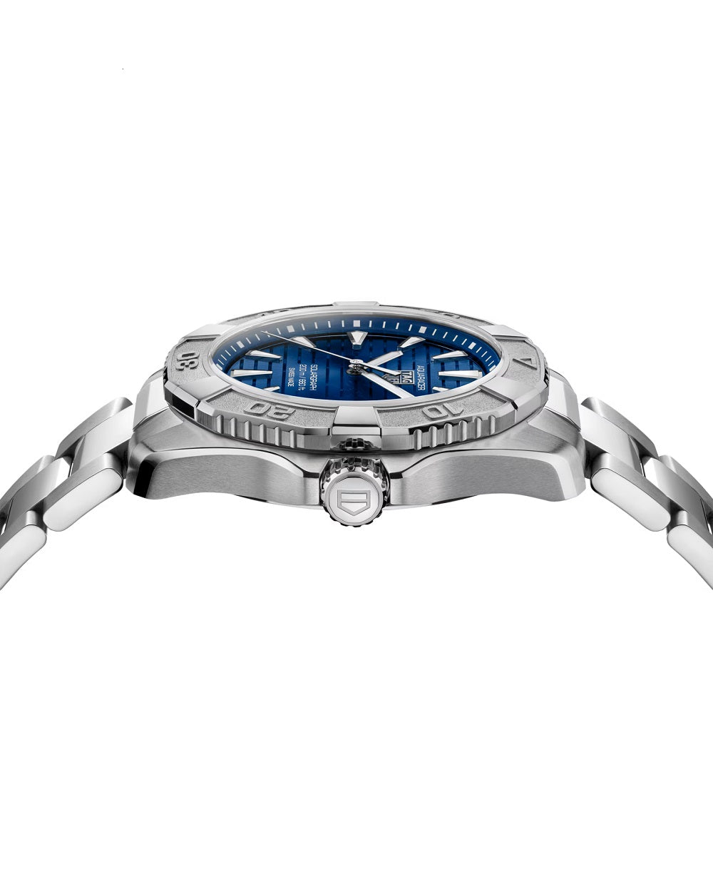 TAG Heuer Aquaracer Professional 200 Solargraph, Solar Quartz, Stainless Steel, 40mm, Ref# WBP1117.BA0047, Side