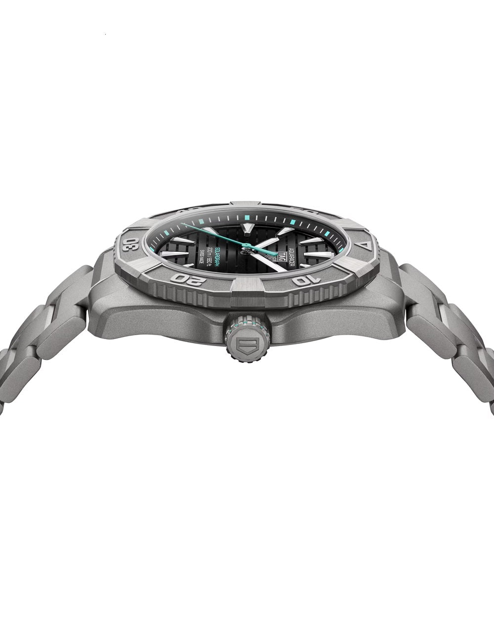TAG Heuer Aquaracer Professional 200 Solargraph, Solar Quartz, Titanium, 40mm, Ref# WBP1184.BF0008, Side