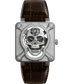 Bell & Ross BR01 Laughing Skull Full Diamond, Stainless Steel, 46mm, Ref# BR01-SKULL-SK-FLD