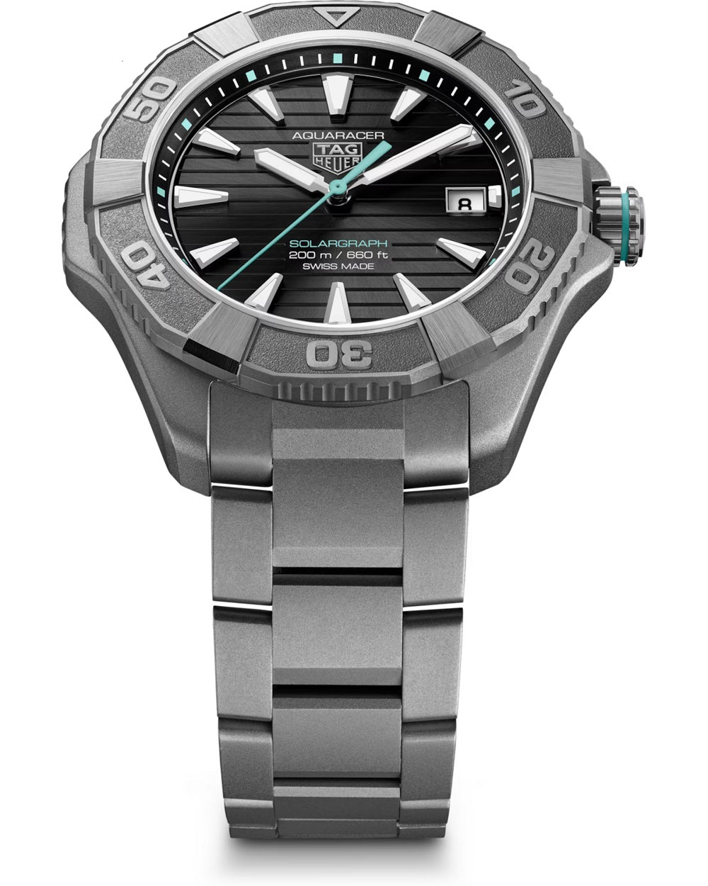 TAG Heuer Aquaracer Professional 200 Solargraph, Solar Quartz, Titanium, 40mm, Ref# WBP1184.BF0008, Main view