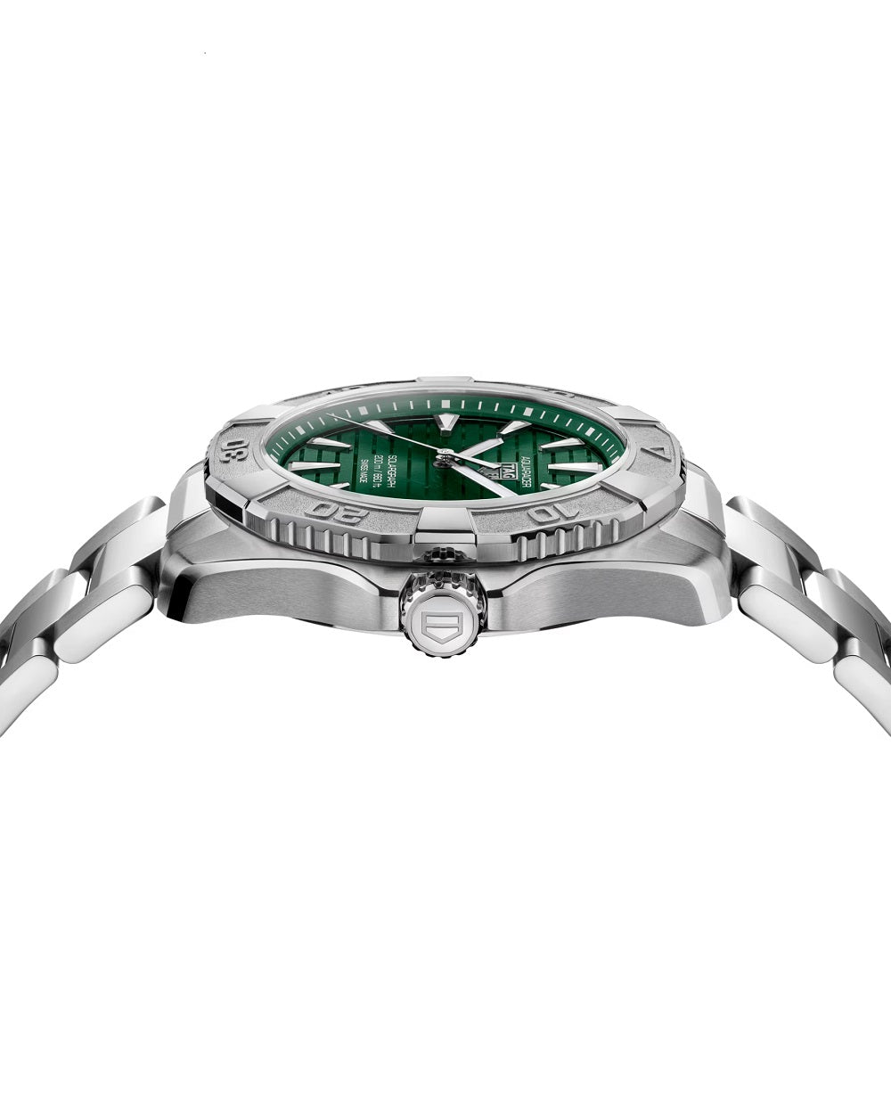 TAG Heuer Aquaracer Professional 200 Solargraph, Solar Quartz, Stainless Steel, 40mm, Ref# WBP1118.BA0047, Side