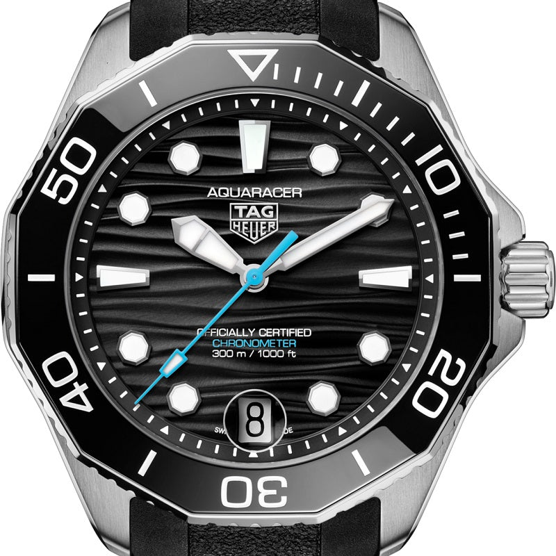 TAG Heuer Aquaracer Professional 300 Date, Stainless Steel and Ceramic, 42mm, Ref# WBP5110.BA0013, Dial