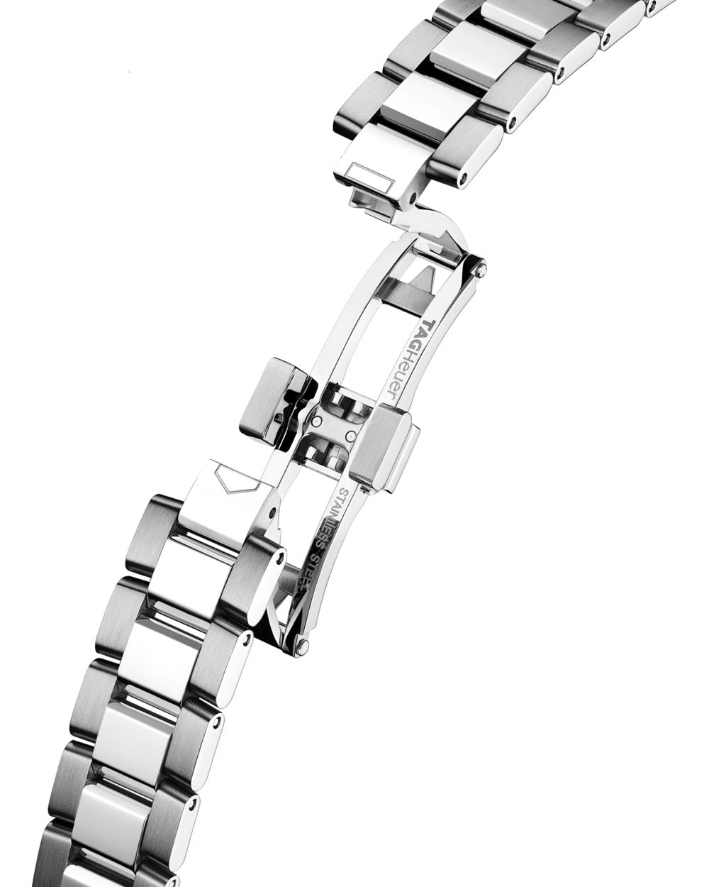 TAG Heuer Aquaracer Professional 100 Solargraph, Stainless Steel and Diamonds set, Solar Quartz, 28 mm, Ref# WBP141H.BA0049, Clasp