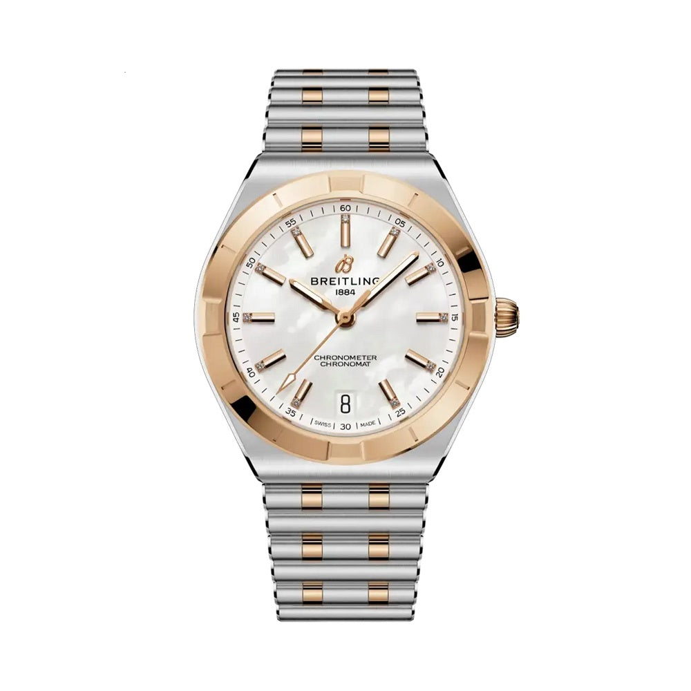 Breitling Chronomat Automatic 36, Stainless Steel, 18k Red Gold and Diamonds, Ref# U10320101A1U1