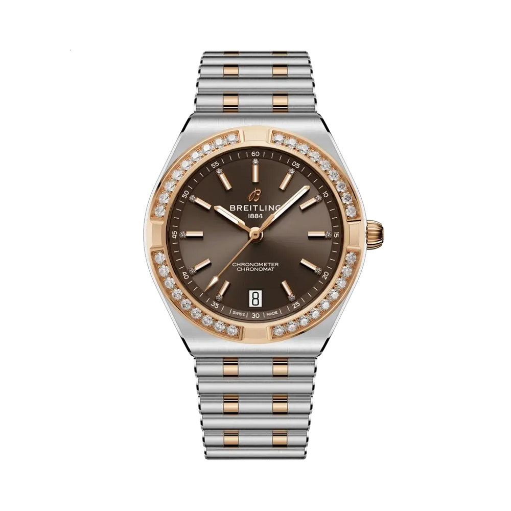 Breitling Chronomat Automatic 36, Stainless Steel, 18k Red Gold and Diamonds, Ref# U10320591Q1U1