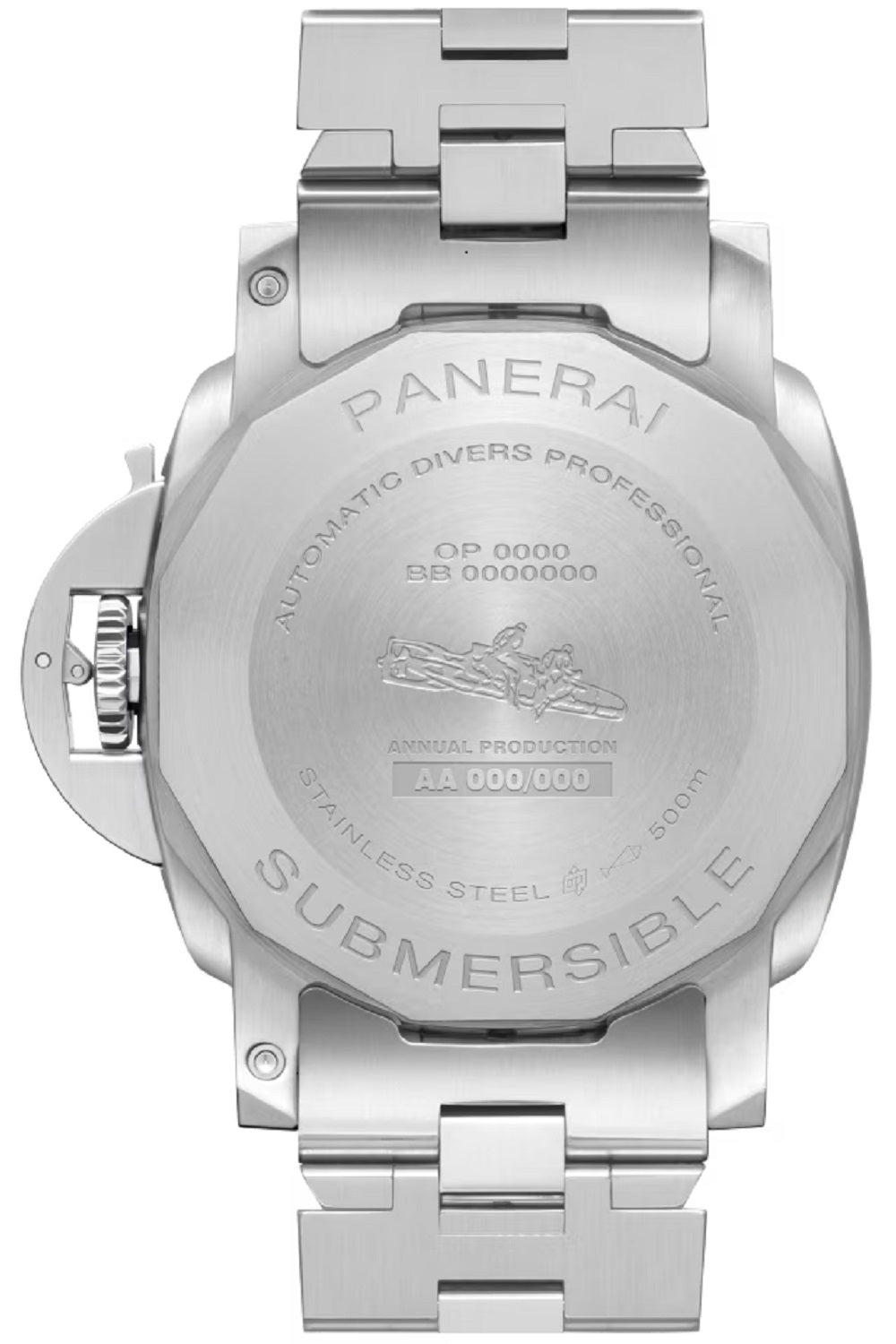 Panerai Submersible, Stainless Steel and Ceramic, 44mm, Ref# PAM01756, Back