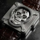 Bell & Ross BR01 Laughing Skull Full Diamond, Stainless Steel, 46mm, Ref# BR01-SKULL-SK-LGD, Dial