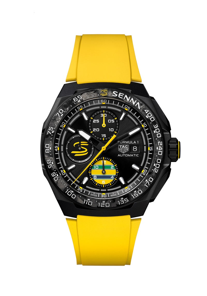 TAG Heuer Formula 1 Chronograph x Senna Special Edition, Titanium, 44mm, Ref# CBZ2081.FT8092