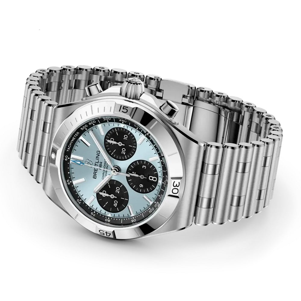 Breitling Chronomat B01 Chronograph 42, Stainless steel and Platinum, Ref# PB0158101C1A1, Main view