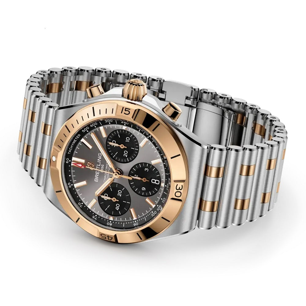 Breitling Chronomat B01 Chronograph 42, Stainless steel and 18k Red Gold, Ref# UB0158101B1U1, Main view